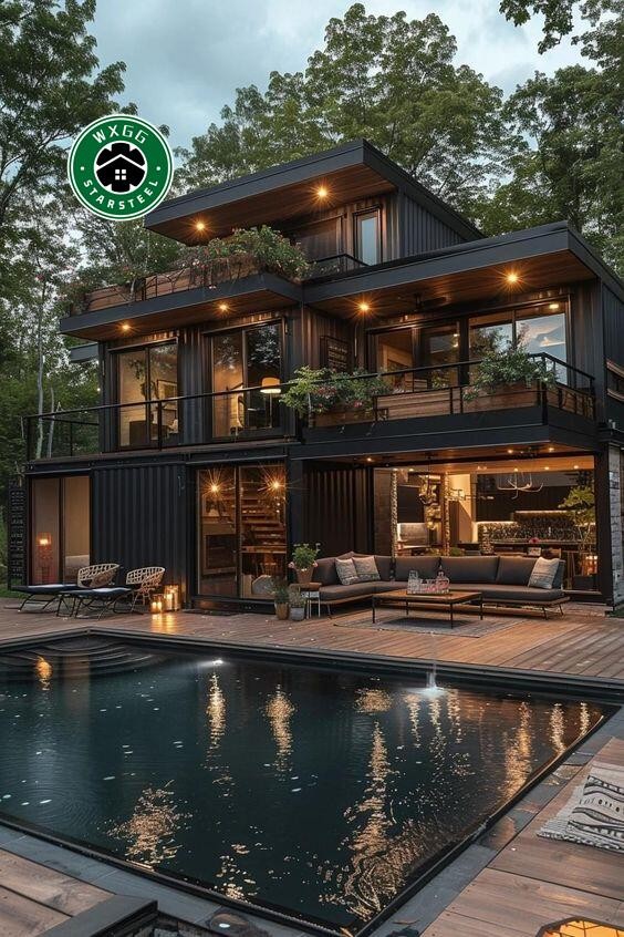 Retrofit high-end container houses