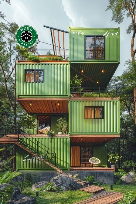 Retrofit high-end container houses